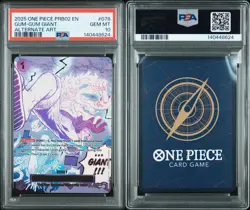 2025 ONE PIECE PREMIUM BOOSTER ALTERNATE ART #078 GUM-GUM GIANT PSA 10 - Image 3