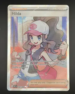 Hilda 164/086 Full Art Ultra Rare SV: White Flare Pokemon TCG Trainer NM - Image 2