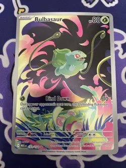 Pokemon TCG Bulbasaur Mega Evolutions 133/132 Illustration Card NM - Image 1