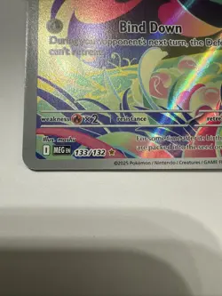 Pokemon TCG Bulbasaur 133/132 Mega Evolution Illustration Rare Full Art Holo NM - Image 2