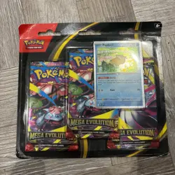Pokemon TCG Mega Evolution Triple Blister Pack- Psyduck - New and Factory Sealed - Image 1