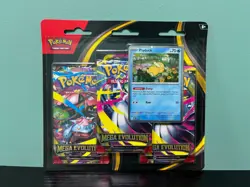 Pokemon TCG Mega Evolution Psyduck Triple Blister Pack- New and Factory Sealed - Image 1