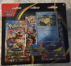 Mega Evolution Psyduck Triple Blister - Factory Sealed/New - Pokemon TCG - Image 1