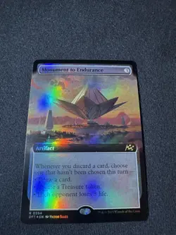 Monument to Endurance FOIL EXTENDED ART Aetherdrift Magic MTG NM - Image 1