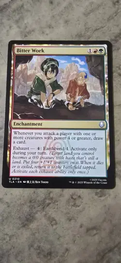 Bitter Work Avatar: The Last Airbender Regular Enchantment Uncommon MTG NM - Image 1