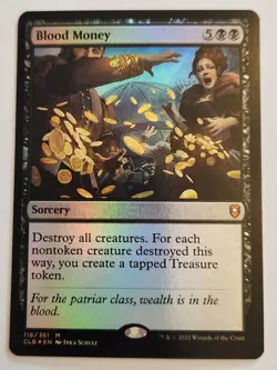 Blood Money Commander Legends: Battle for Baldur's Gate Foil #116 NM+ - Image 1