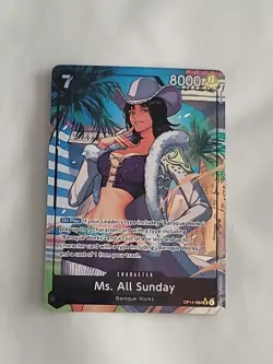 Ms. All Sunday (Alternate Art) OP14-084 The Azure Sea's Seven Foil - Image 1