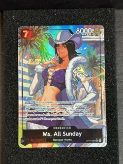 Ms. All Sunday (Alternate Art) OP14-084 The Azure Sea's Seven Foil - Image 1