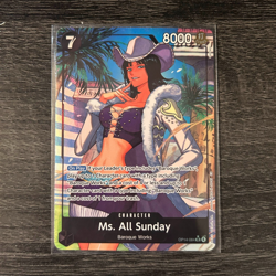 Ms. All Sunday (Alternate Art) OP14-084 The Azure Sea's Seven Foil NM - Image 1