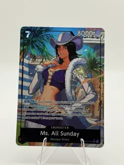 Ms. All Sunday (Alternate Art) OP14-084 The Azure Sea's Seven Foil - Image 1