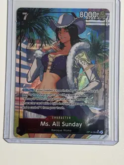 Ms. All Sunday (Alternate Art) OP14-084 The Azure Sea's Seven Foil - English - Image 1