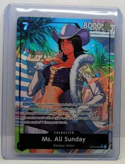 Ms. All Sunday (Alternate Art) OP14-084 The Azure Sea's Seven Foil - Image 1