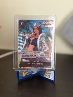 Ms. All Sunday (Alternate Art) OP14-084 The Azure Sea's Seven Foil - Image 1