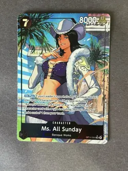 Ms. All Sunday (Alternate Art) OP14-084 The Azure Sea's Seven Foil - Image 1