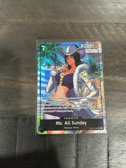 Ms. All Sunday (Alternate Art) OP14-084 The Azure Sea's Seven Foil - Image 2