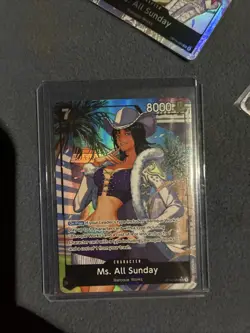 Ms. All Sunday (Alternate Art) OP14-084 The Azure Sea's Seven Foil Textured 🔥 - Image 1