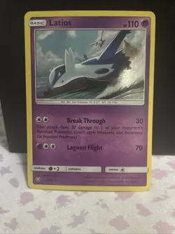 Latios Holo Rare Shining Legends 41/73 Pokemon LP - Image 1