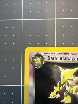 Pokemon Dark Alakazam TCG 1/82 Unlimited Holo Rare Near Mint - Image 3