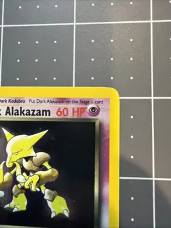 Pokemon Dark Alakazam TCG 1/82 Unlimited Holo Rare Near Mint - Image 4