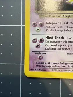 Pokemon Dark Alakazam TCG 1/82 Unlimited Holo Rare Near Mint - Image 5