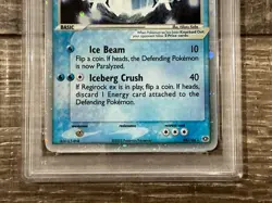 2005 POKEMON EX EMERALD #98 REGICE EX-HOLO PSA 8 - Image 3
