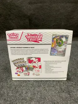 Pokemon Scarlet & Violet- White Flare Elite Trainer Box, Sealed Box is Worn - Image 4