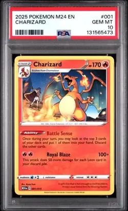 PSA 10 2025 POKEMON M24 EN-MCDONALD'S COLLECTION #001 CHARIZARD 131565473 - Image 1
