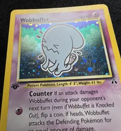 Wobbuffet 16/75 Neo Discovery 1st Edition Holo Rare Pokemon Card WOTC - MP/HP - Image 3