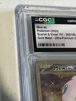 Pokemon CGC 9 Mew ex Metal 2023 205/165 Ultra-Premium Collection MEW English - Image 3