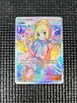 Pokemon Lillie Trainer Full Art Ultra Prism Holo 2018 151/156 - Image 1
