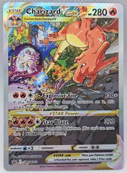 Charizard VStar V Star vs Mewtwo from UPC Promo SWSH262 Near Mint POKEMON TCG - Image 1