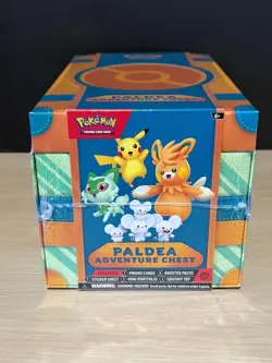 POKEMON PALDEAN ADVENTURE CHEST FACTORY SEALED BOX - 6 PACKS / 7 FOIL PROMOS - Image 4