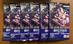 One Piece CCG - 6x Sealed Booster Card Packs OP14 - The Azure Sea’s Seven Lot #2 - Image 4