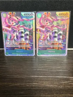 2x One Piece TCG The Azure Sea's Seven Perona OP14-033 SR - NM - Image 1