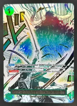 2025 One Piece Demon Aura Nine Sword Style Asura Blades Drawn Alt Art #OP12-037 - Image 1