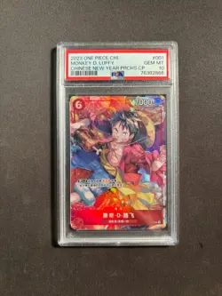 2023 One Piece Chinese Monkey D. Luffy Chinese New Year Promos PSA 10 No.39 LFZ - Image 1