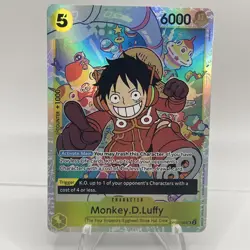 Monkey.D.Luffy OP07-109 - One Piece TCG - SR Super Rare NM English Foil - Image 2