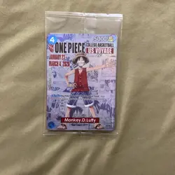 One Piece Monkey D Luffy US Voyage College Basketball Card Rutgers NJ SEALED SGA - Image 1