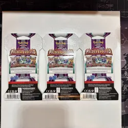 Set of 3 Scarlet & Violet Paldea Evolved Sleeve Booster Packs - 30 Cards Total - Image 2