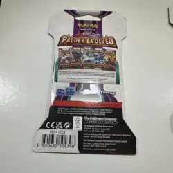 Set of 3 Scarlet & Violet Paldea Evolved Sleeve Booster Packs - 30 Cards Total - Image 4