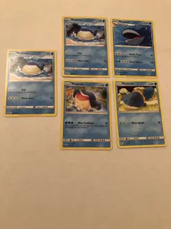 Lot Of 5 Wailmer and Wailord Pokemon Cards - Image 1