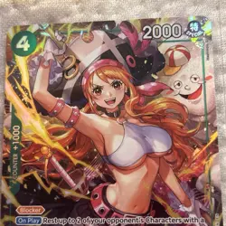 Nami Op14-031 Sr English Foil One Piece TCG Card Game Super Rare Near Mint Holo - Image 2