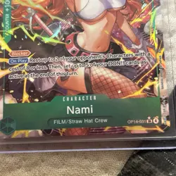 Nami Op14-031 Sr English Foil One Piece TCG Card Game Super Rare Near Mint Holo - Image 3