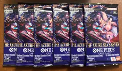 One Piece CCG - 6x Sealed Booster Card Packs OP14 - The Azure Sea’s Seven Lot #4 - Image 4