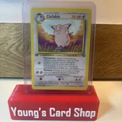 Clefable 17/64 1st Edition Jungle Set Non-Holo Pokemon Card HP - Image 1