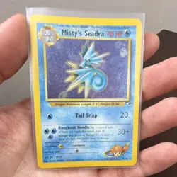 Misty’s Seadra Gym Heroes Holo 9/132 Vintage Pokemon Card WotC 1999 - Image 2