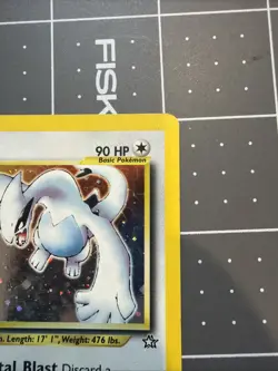 Pokemon TCG Lugia Neo Genesis Holo Rare Card 9/111 MP Condition - Image 4