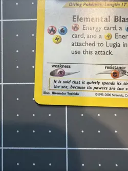 Pokemon TCG Lugia Neo Genesis Holo Rare Card 9/111 MP Condition - Image 5