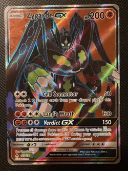 2018 Pokemon SM Forbidden Light Zygarde GX 123/131 ULTRA RARE FULL ART HOLO Card - Image 1
