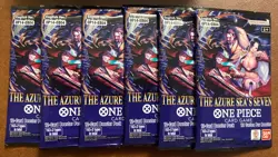 One Piece CCG - 6x Sealed Booster Card Packs OP14 - The Azure Sea’s Seven Lot #3 - Image 4